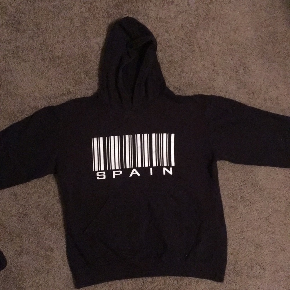 Spain Black Hoodie